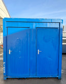 Double Toilet Blocks | Male Female WC | 8x5 Ft | Unrefurbished Portable Toilet Block 1+1 Toilet Blocks | Blue | No 1385