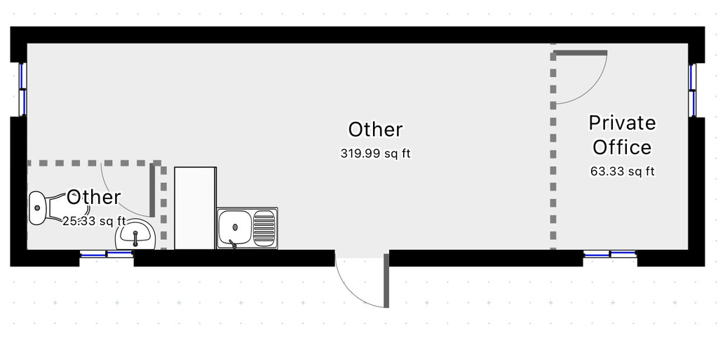 No 725 | 32x10ft | Canteen / Office | With WC/Wash Room & Kitchenette