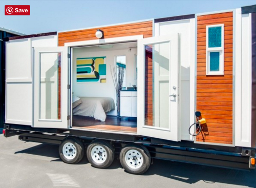 Man Converts Shipping Container into Tiny Home on Wheels Read