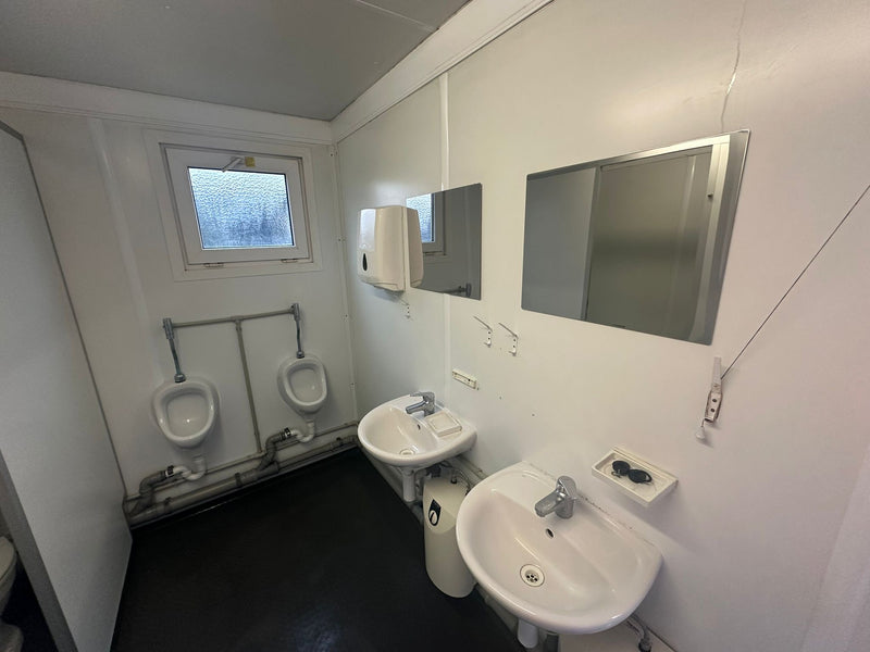 16 x 8 ft | 3 + 1 Toilet Block | Portable Building | Site Accommodation | Reduced | No 1233