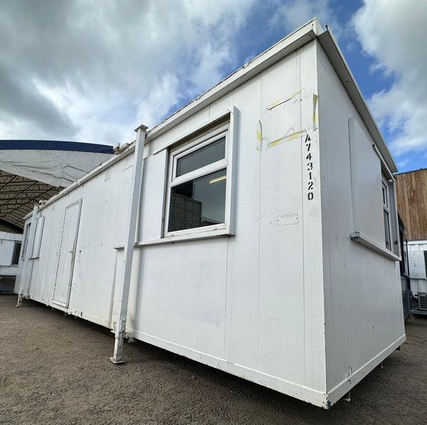 32x10ft| Open Plan Canteen/Office | Portable Anti-Vandal Building | No 1155