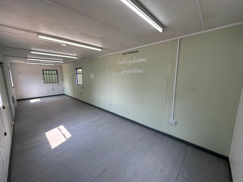 32x10ft | Open Plan Canteen / Office | Kitchenette | Portable Anti-Vandal Building | Site Accommodation | Reduced |No 1263