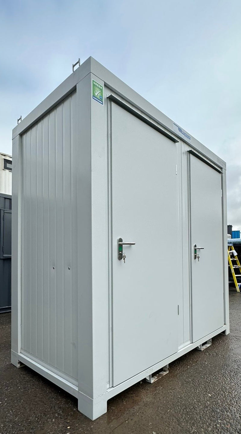 Toilet + Urinal | Male / Female WC + Urinal | 8x5 Ft | NEW Portable Toilet Block Toilet Block | Light Grey | No 792