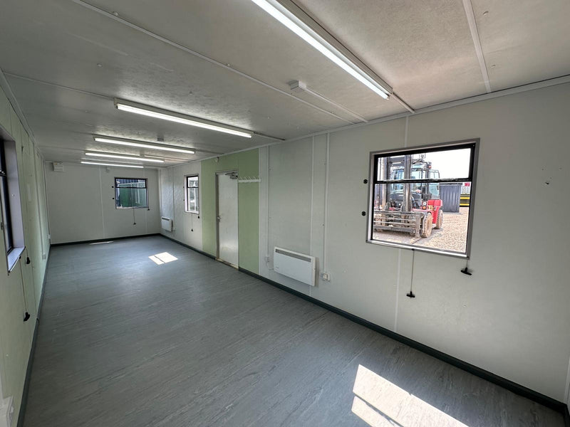 32x10ft | Open Plan Canteen / Office | Kitchenette | Portable Anti-Vandal Building | Site Accommodation | Reduced |No 1263