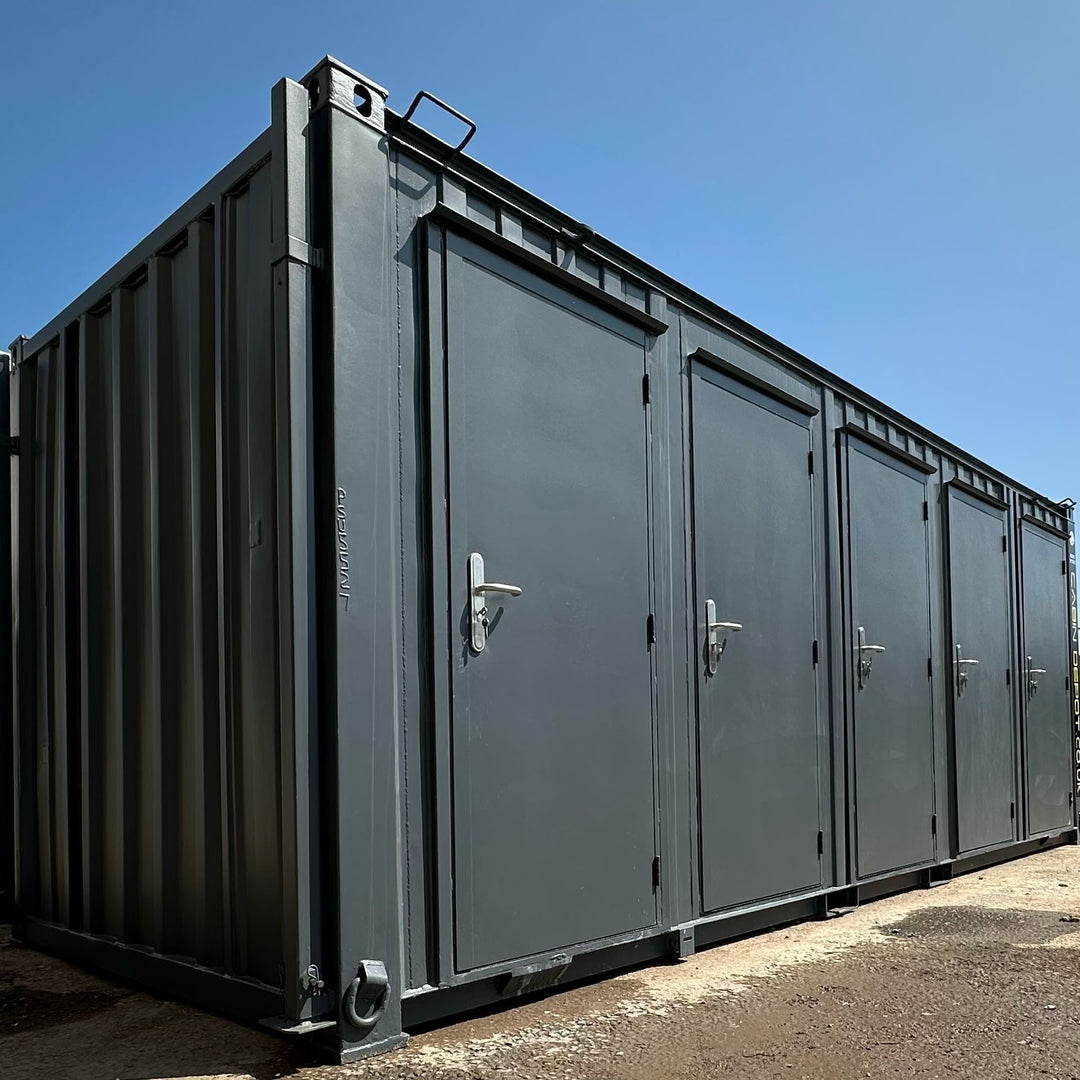 Toilet Block | 20 x 8ft Ft | 5 Bays | Anti-Vandal | Portable Toilet Block | No 1432