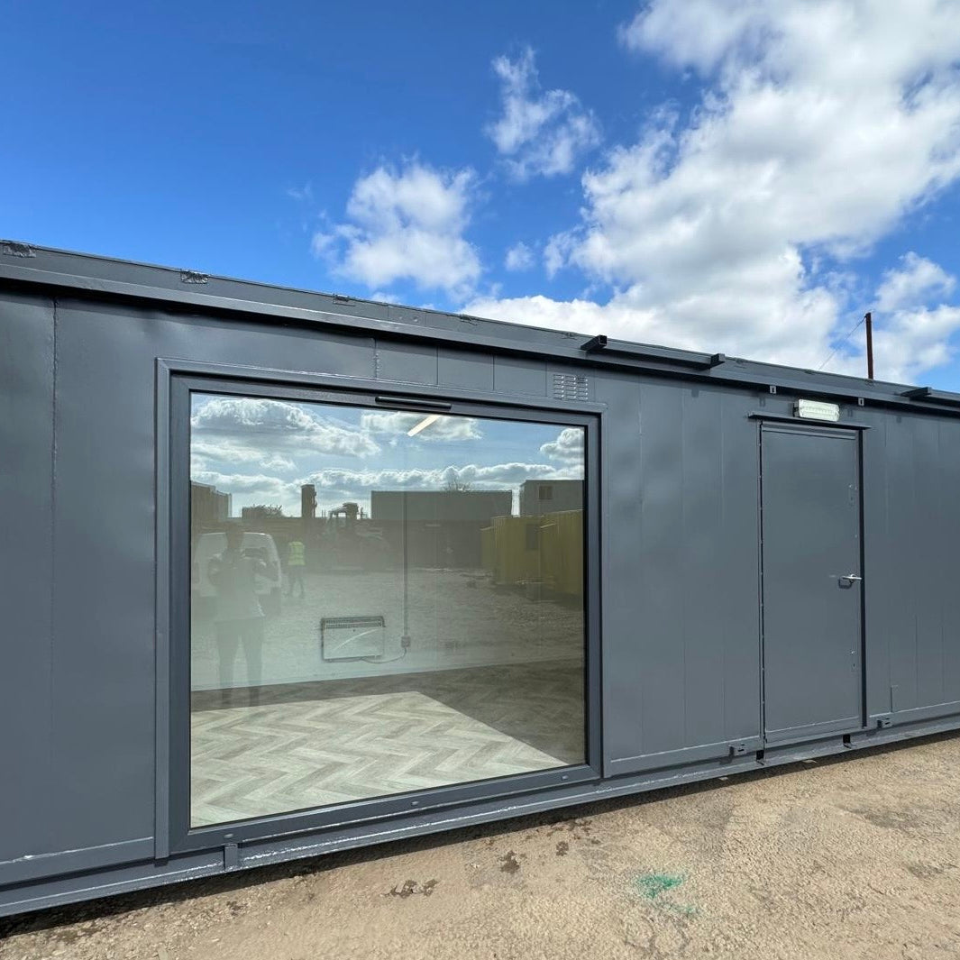 32x10ft | CUSTOM Cabin | Office / Canteen | Picture Windows | Portable Building | No 1188