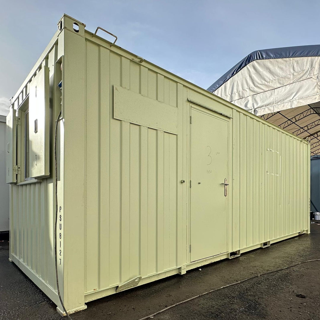 21x8ft | Office & Storage Unit 50/50 Split | Cabin / Container Store | Portable Anti-Vandal Building | Reduced | No 1330