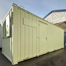 21x8ft | Office & Storage Unit 50/50 Split | Cabin / Container Store | Portable Anti-Vandal Building | Reduced | No 1330