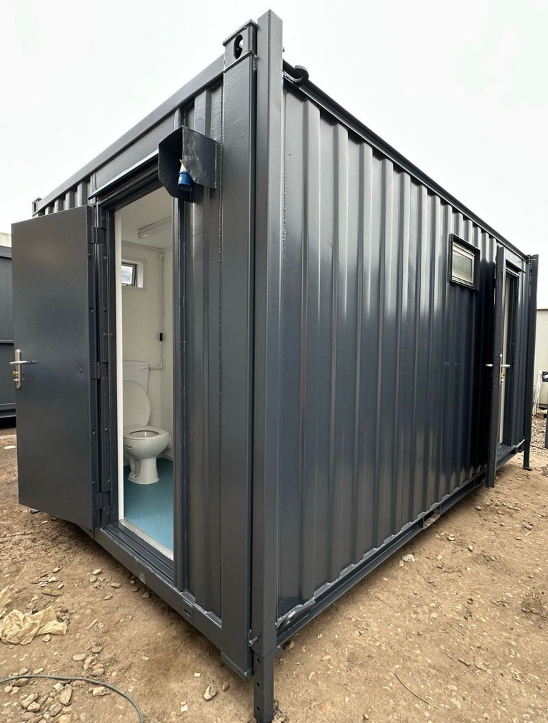 3+1 Toilet Block | 16 x 9 Ft Anti-Vandal | Portable Toilet Block | No 1108