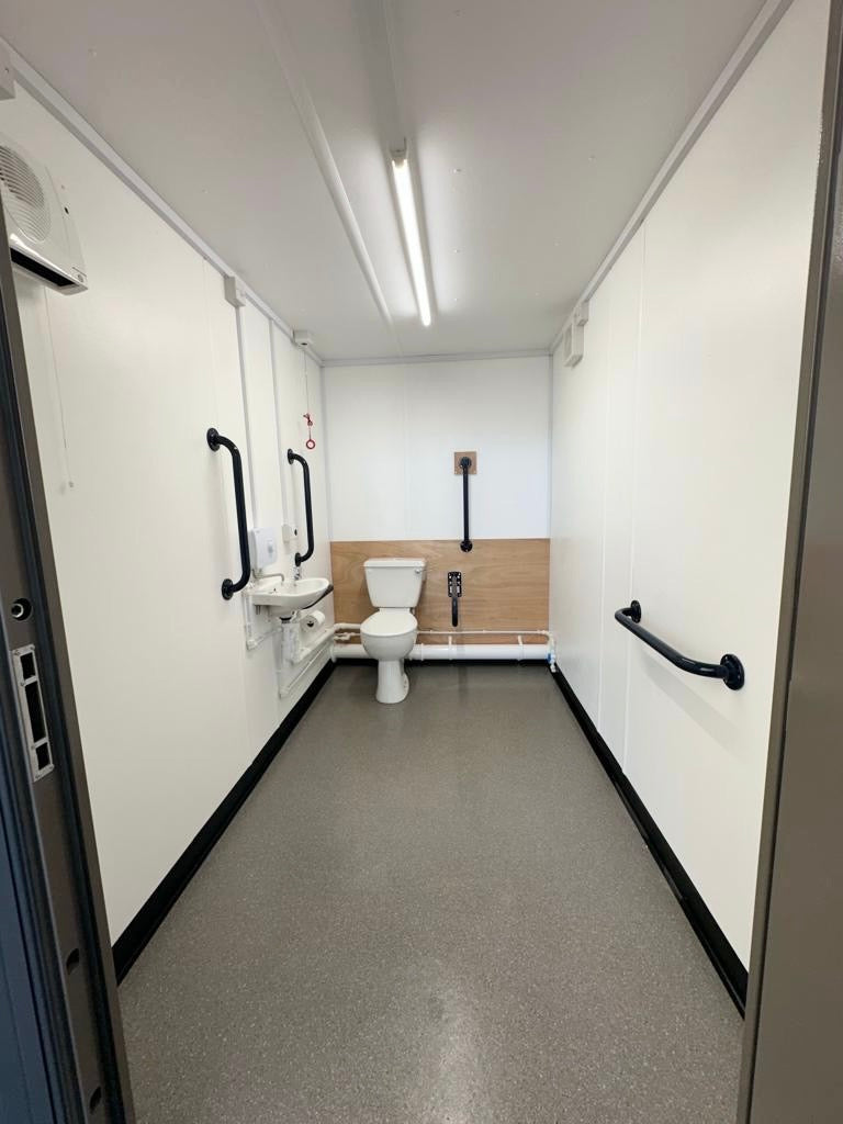 32x10ft | CUSTOM | Cabin / Container | Mens / Ladies + Disabled Access Toilet Block | Portable Anti-Vandal Building | Welfare | No 1395