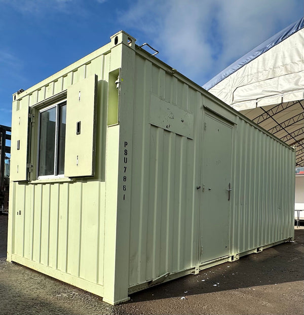 21x8ft | Office & Storage 50/50 Split | Cabin / Container Store | Portable Anti-Vandal Building | Reduced | No 1357