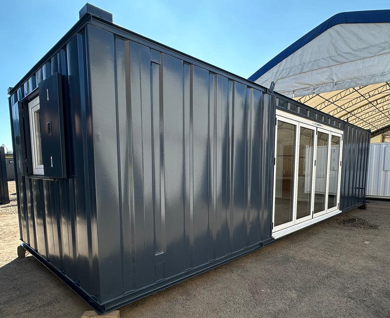 32x10ft Cabin | Living Space / Bedroom & Bathroom | Bi-folding Doors | Portable Building | No 1069