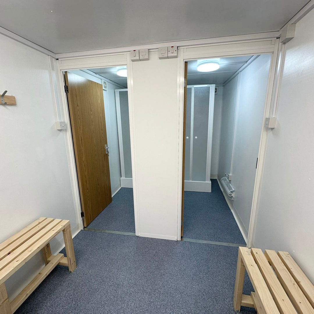 21x8ft | CUSTOM | Cabin / Container |Shower / Changing Block | Portable Anti-Vandal Building | No 1226