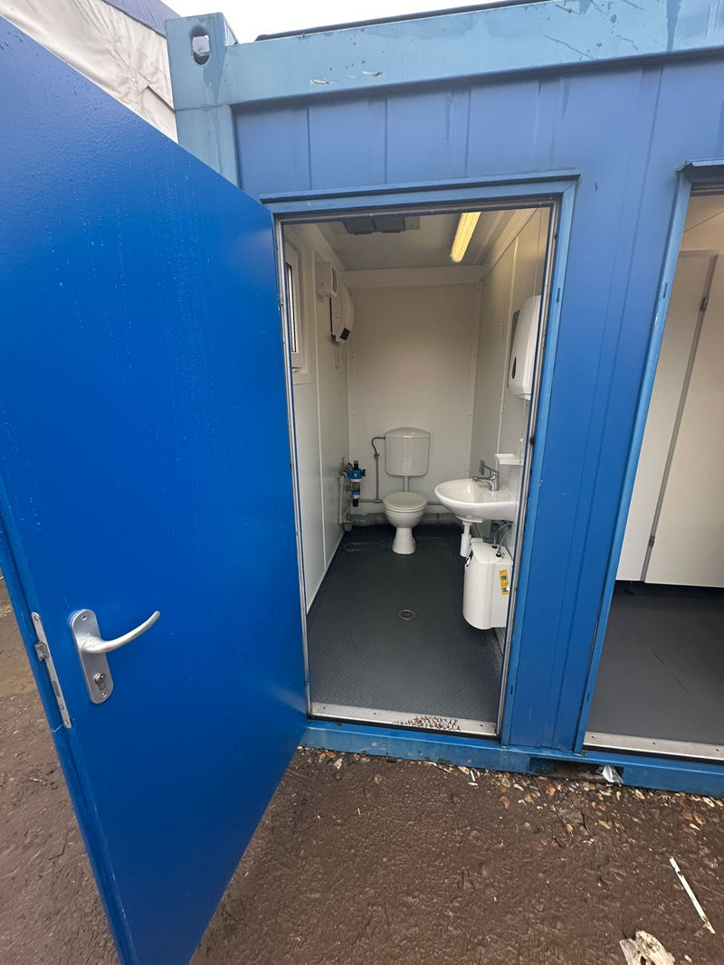 16 x 8 ft | 3 + 1 Toilet Block | Portable Building | Site Accommodation | Reduced | No 1233