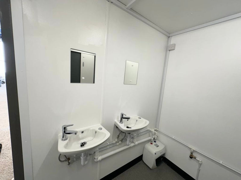 32x10ft | CUSTOM | Cabin / Container | Mens / Ladies + Disabled Access Toilet Block | Portable Anti-Vandal Building | Welfare | No 1395