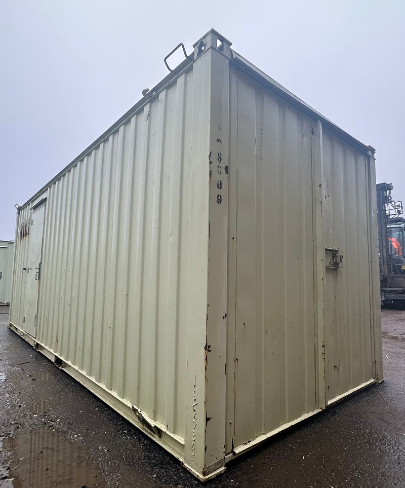 21x8ft | Office & Storage Unit 50/50 Split | Cabin / Container Store | Portable Anti-Vandal Building | Reduced | No 1236