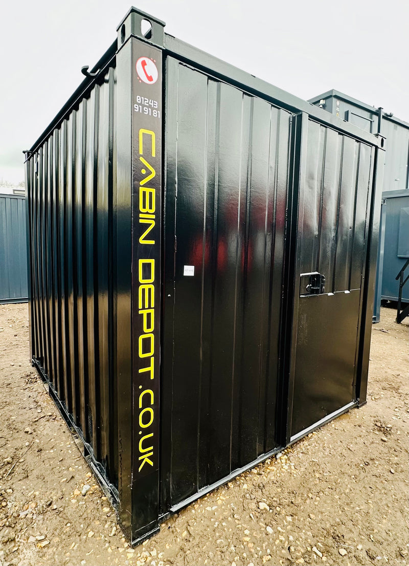 10x8 Container With Racking 10x8 ft | Steel Secure Storage Container | Store Container | Anti-Vand