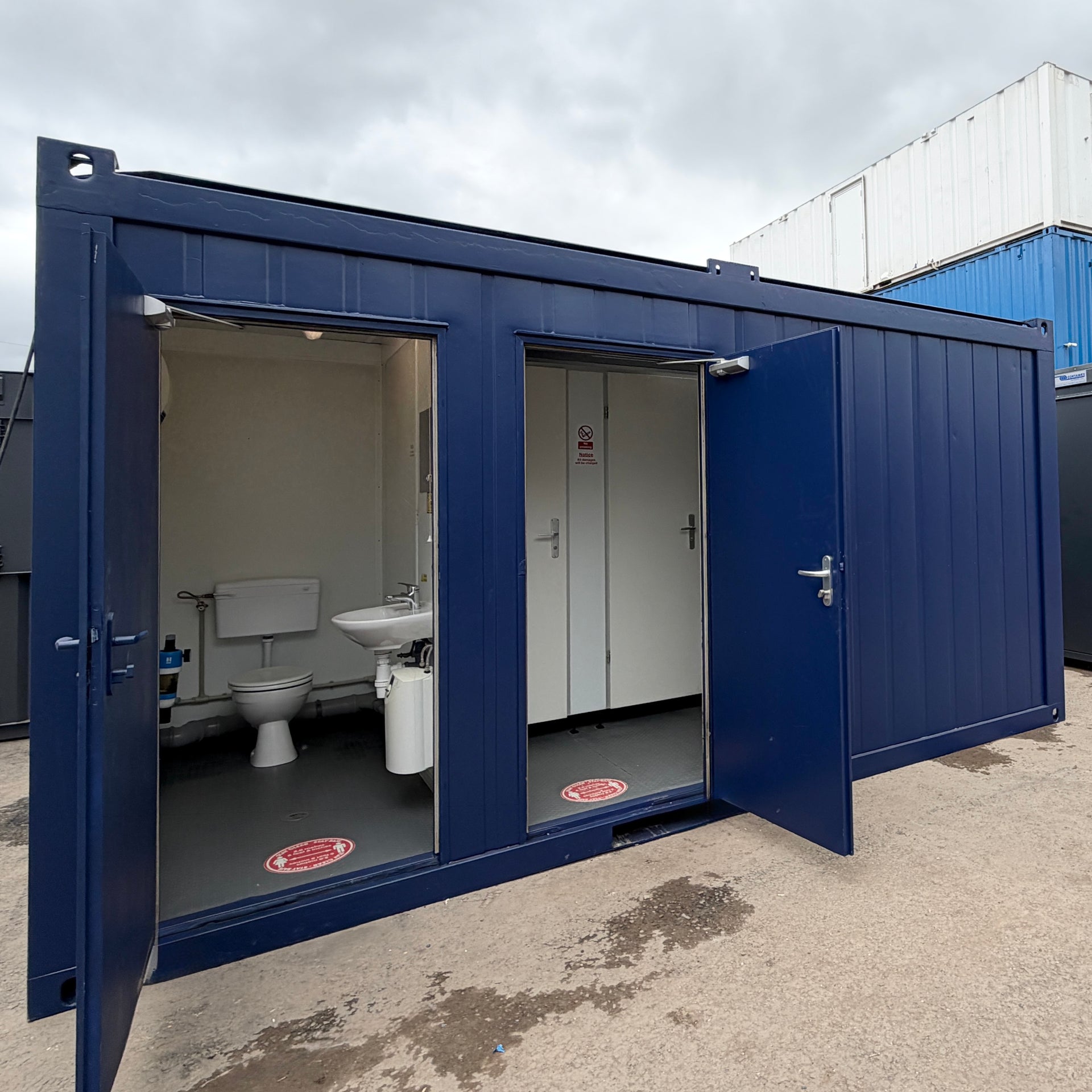 16 x 8 ft | 3 + 1 Toilet Block | Portable Building | Site Accommodation | Reduced | No 1797