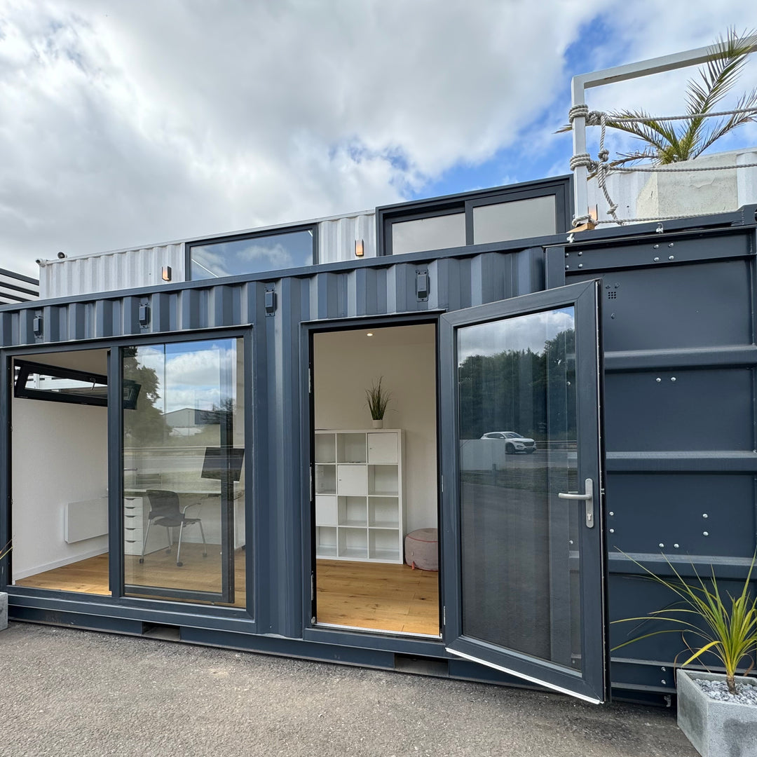 20x8ft CUSTOM SHIPPING CONTAINER CONVERSION | Portable Building | Garden Office | No 935