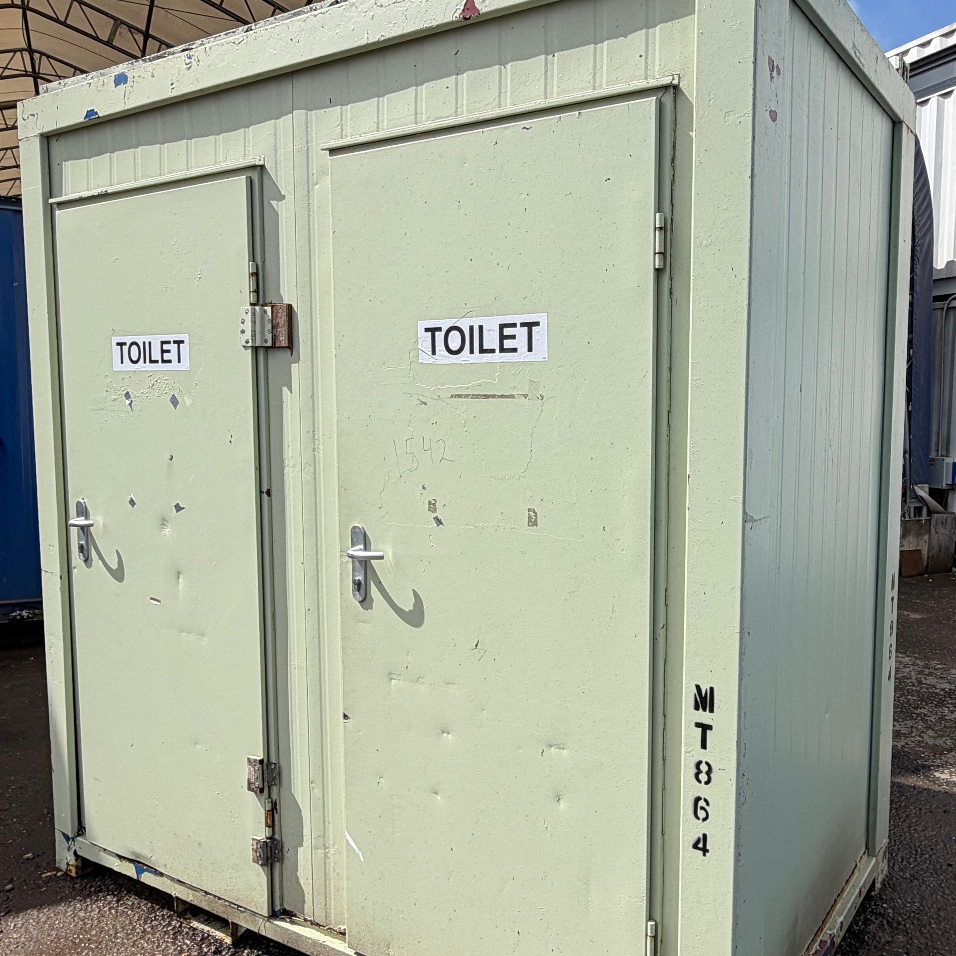 Double Toilet Block | Male & Female WC | 8x5 Ft | Portable Toilet Block | 1+1 Toilet Block | No 1542