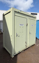 Double Toilet Block | Male & Female WC | 8x5 Ft | Portable Toilet Block | 1+1 Toilet Block | No 1542