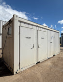 16 x 8 ft | 3 + 1 Toilet Block | Portable Building | Site Accommodation | Reduced | No 1784