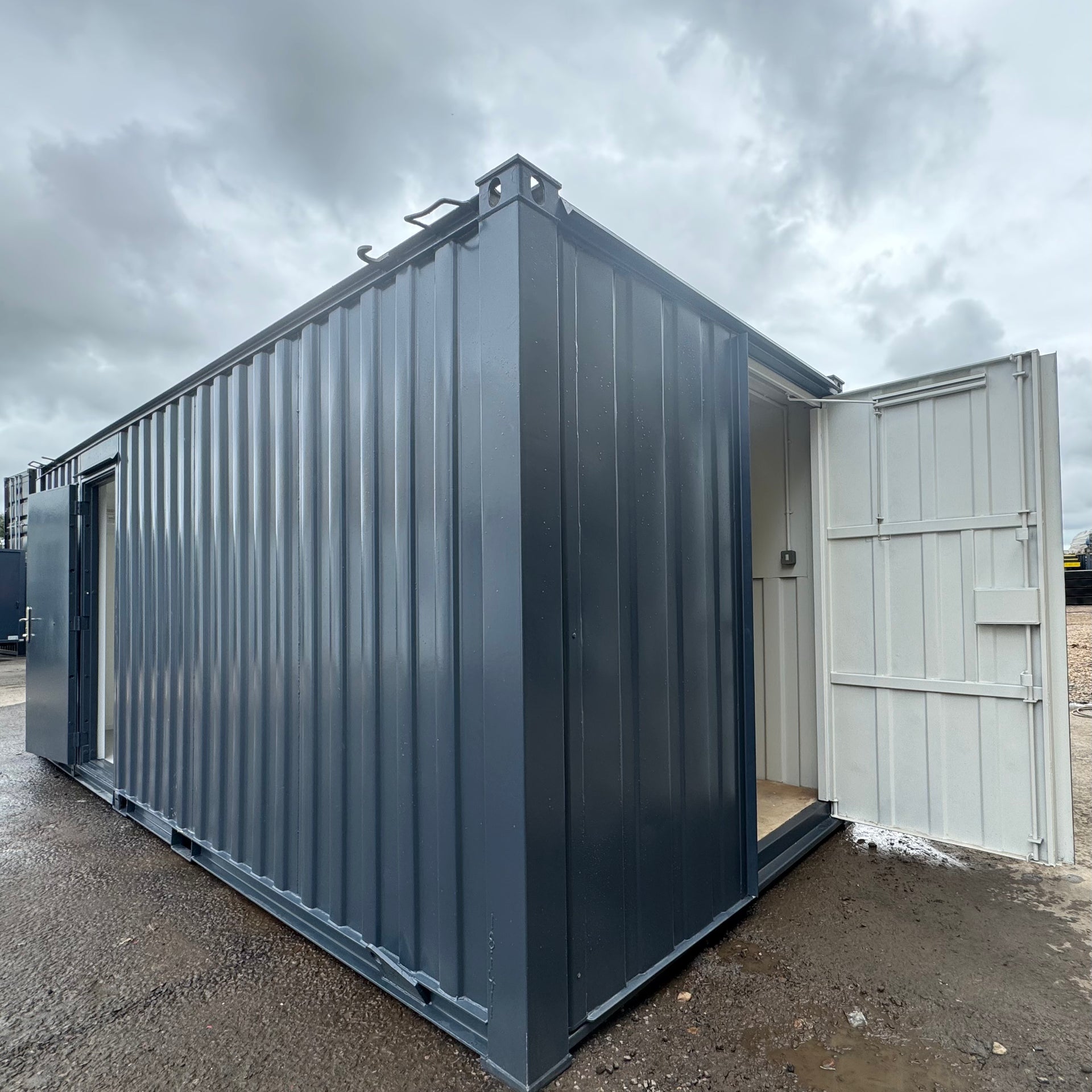 21x8ft | Office & Storage 50/50 Split | Cabin / Container Store | Portable Anti-Vandal Building | No 1227