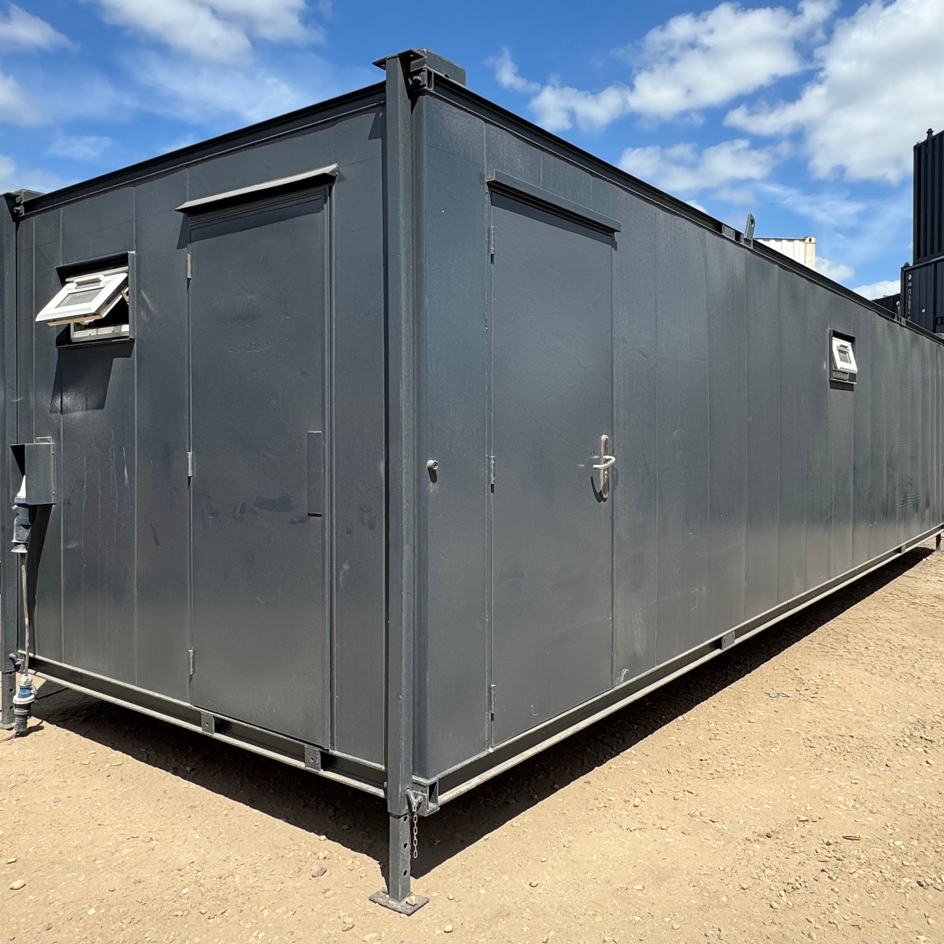32 x 10 ft | 6+1 Toilet Block | Anti-Vandal | Portable Toilet Block No 1070