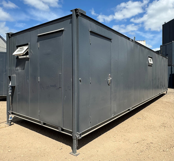 32 x 10 ft | 6+1 Toilet Block | Anti-Vandal | Portable Toilet Block No 1070