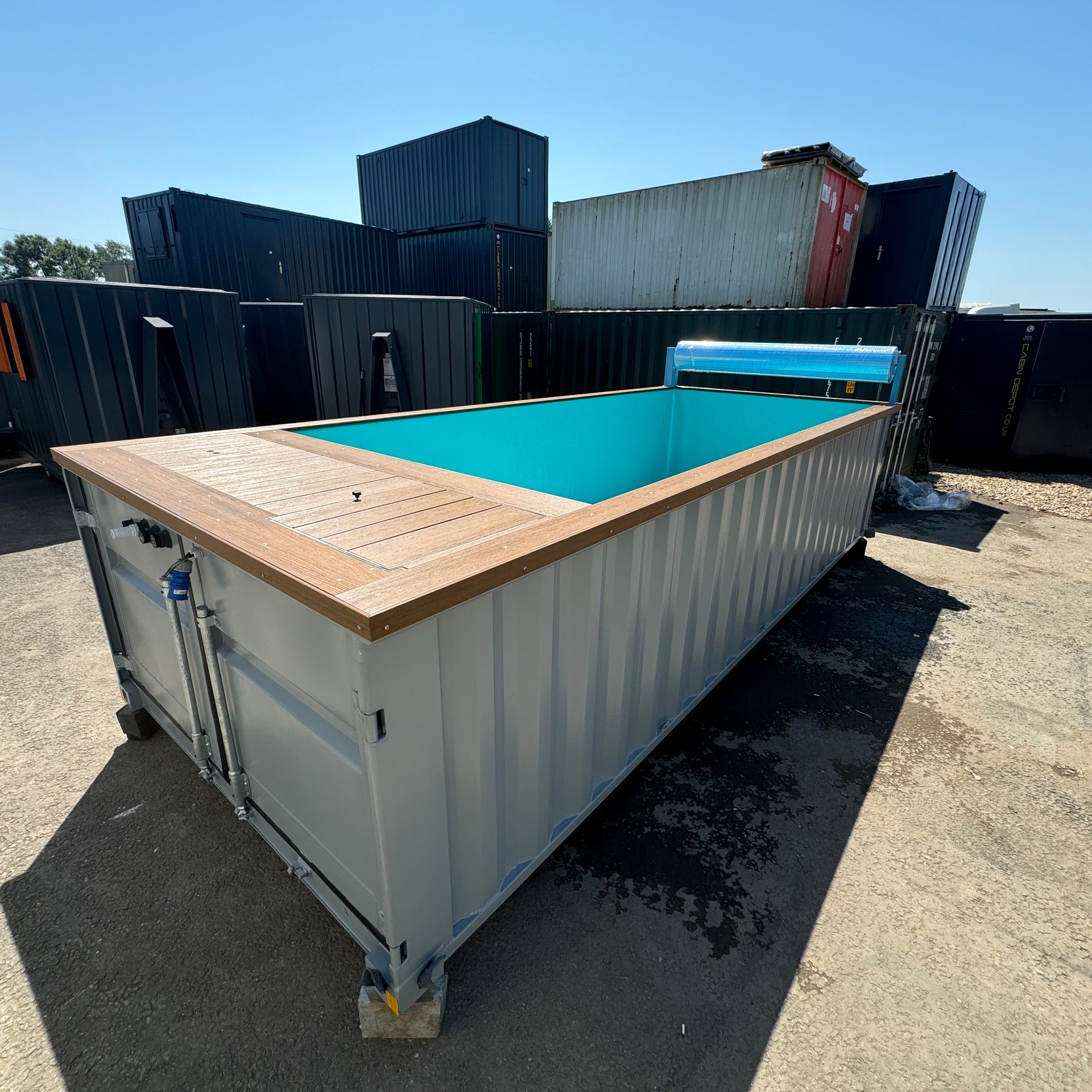 6M / 20ft | Container Swimming Pool | Portable Swimming Pool | Outdoor Pool | Swim Jet | Caribbean Blue