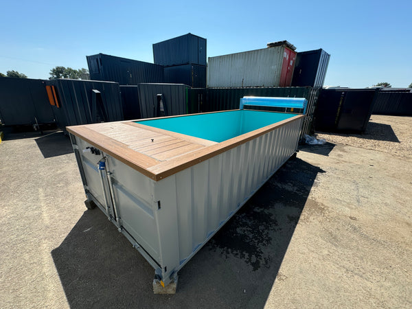 6M / 20ft | Container Swimming Pool | Portable Swimming Pool | Outdoor Pool | Swim Jet | Caribbean Blue