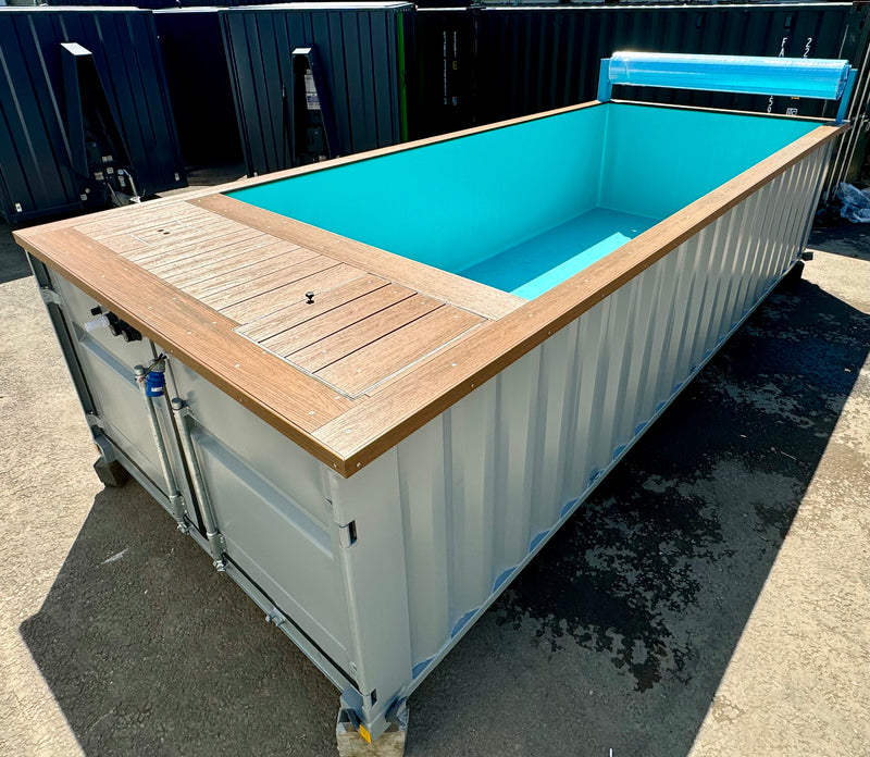 6M / 20ft | Container Swimming Pool | Portable Swimming Pool | Outdoor Pool | Swim Jet | Caribbean Blue