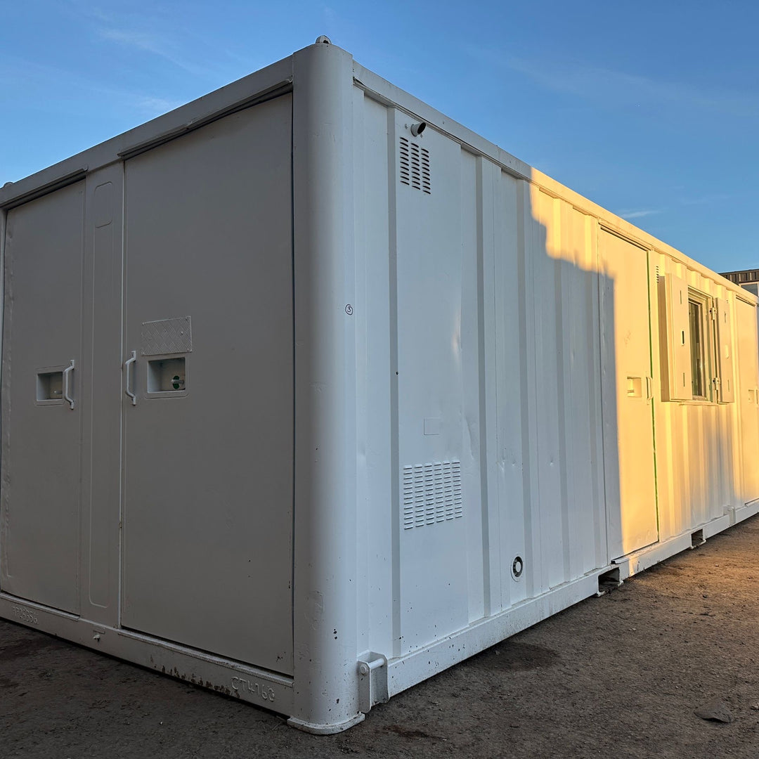 25x9ft | Static Welfare Unit | Office, Toilet, Canteen, Drying Room & Generator 6KVA | Welfare | Anti-Vandal | Building Site Accommodation | Portable Anti-Vandal | Reduced | No 1647