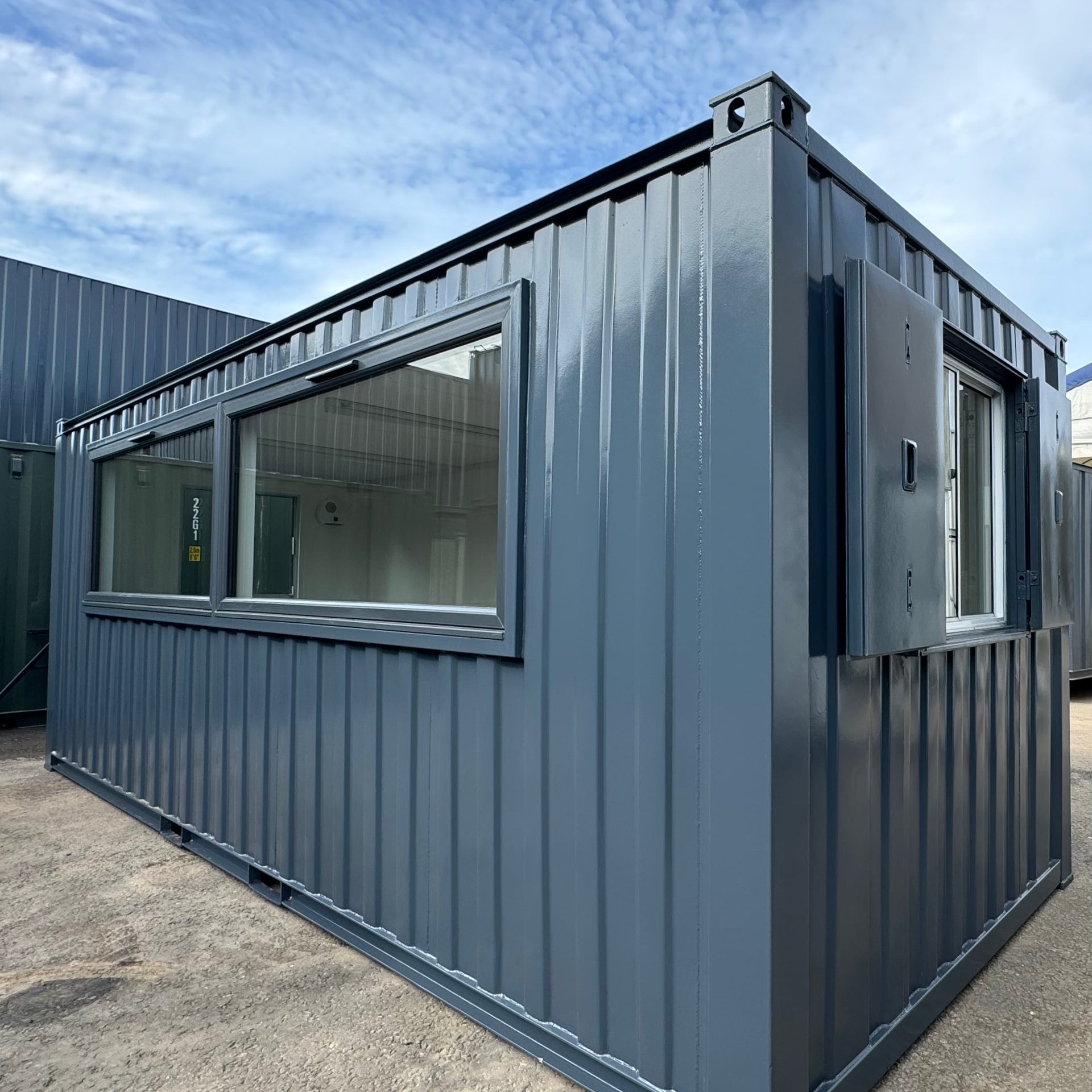 21 x8ft | CUSTOM Cabin | Office / Canteen | Picture Windows | Portable Building | No 1006