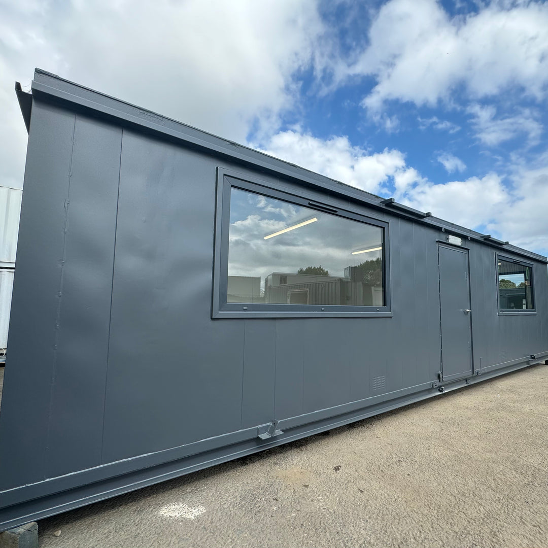 32x10ft | CUSTOM Cabin | Office / Canteen | Picture Windows | Portable Building | No 1179