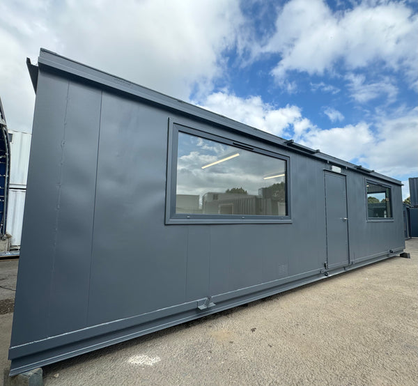 32x10ft | CUSTOM Cabin | Office / Canteen | Picture Windows | Portable Building | No 1179