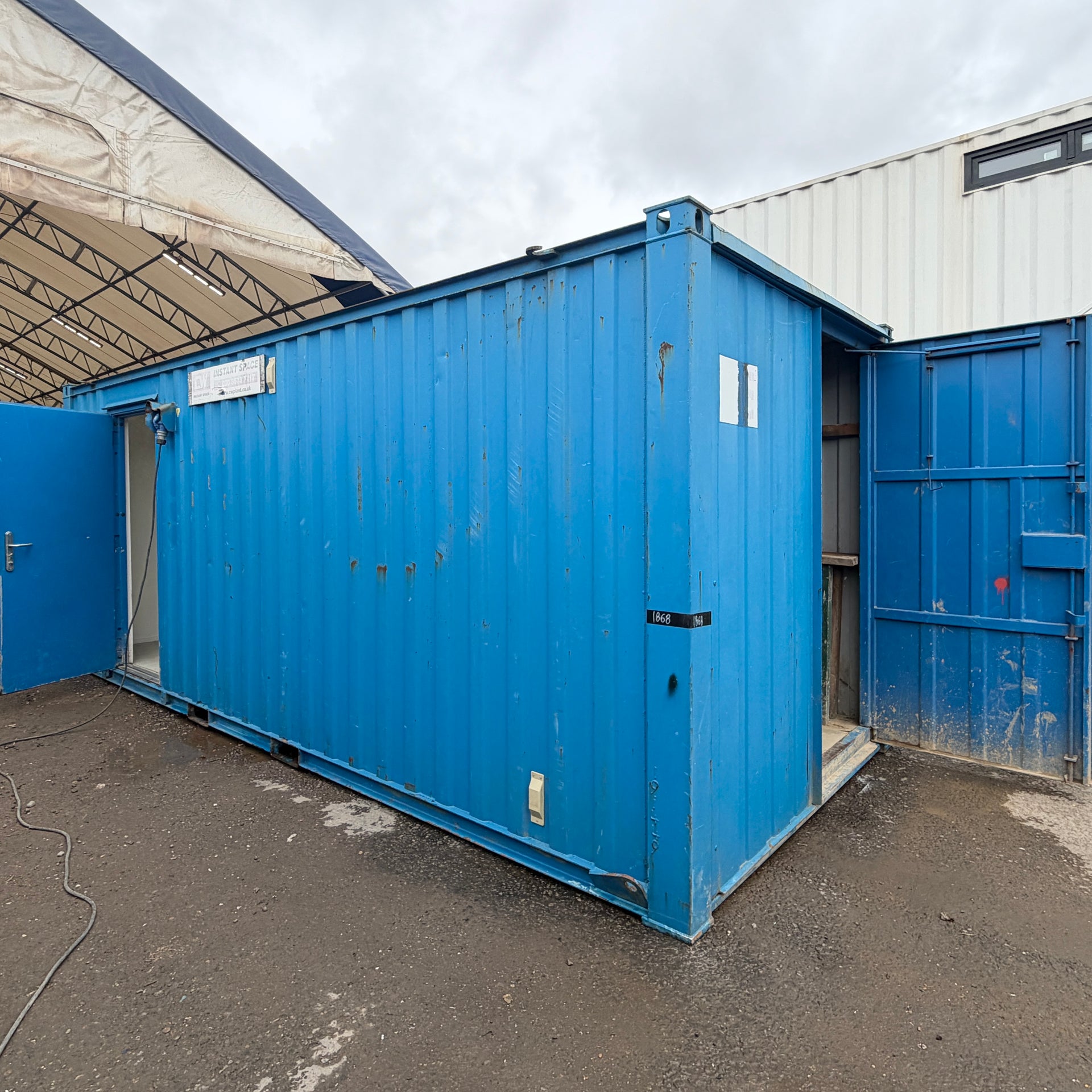 21x8ft | Office & Storage Unit 50/50 Split | Cabin / Container Store | Portable Anti-Vandal Building | Reduced | No 1868
