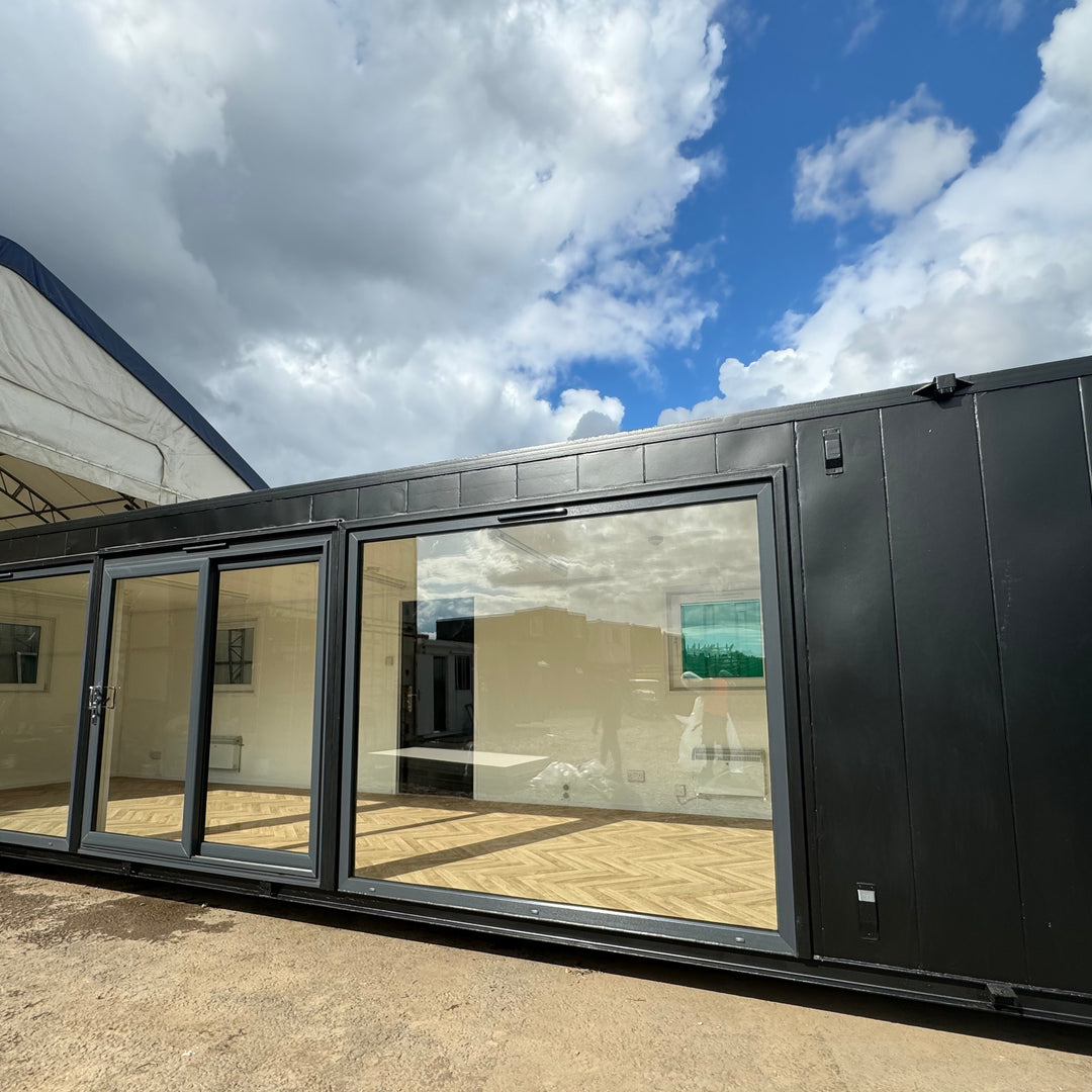 32x10ft | CUSTOM Cabin | Office / Canteen | Picture Windows | Portable Building | No 1159