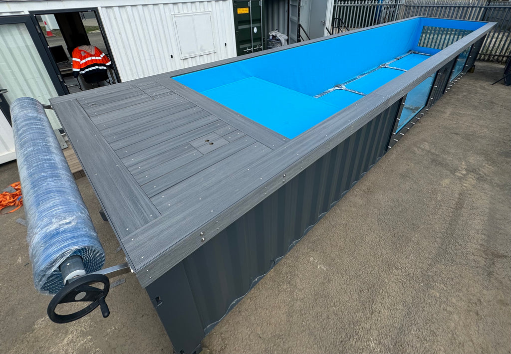 12M Container Swimming Pool | Portable Swimming Pool | Outdoor Pool | Endless Pool with Swim Jets