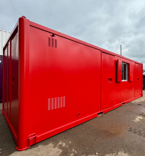 25x9ft | Static Welfare Unit | Office, Toilet, Canteen, Drying Room & Generator 6KVA | Welfare | Anti-Vandal | No 1230