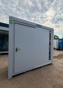 NEW 1 Toilet & 1 Shower Block | 8x5 Ft | Portable Containex Unit | GREY 1 Door | No 855 LG2