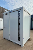 NEW 1 Toilet & 1 Shower Block | 8x5 Ft | Portable Containex Unit | GREY 1 Door | No 855 LG2