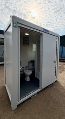 NEW 1 Toilet & 1 Shower Block | 8x5 Ft | Portable Containex Unit | GREY 1 Door | No 855 LG2