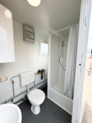 NEW 1 Toilet & 1 Shower Block | 8x5 Ft | Portable Containex Unit | GREY 1 Door | No 855 LG2