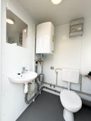 NEW 1 Toilet & 1 Shower Block | 8x5 Ft | Portable Containex Unit | GREY 1 Door | No 855 LG2