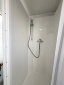 NEW 1 Toilet & 1 Shower Block | 8x5 Ft | Portable Containex Unit | GREY 1 Door | No 855 LG2