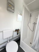 NEW 1 Toilet & 1 Shower Block | 8x5 Ft | Portable Containex Unit | GREY 1 Door | No 855 LG2