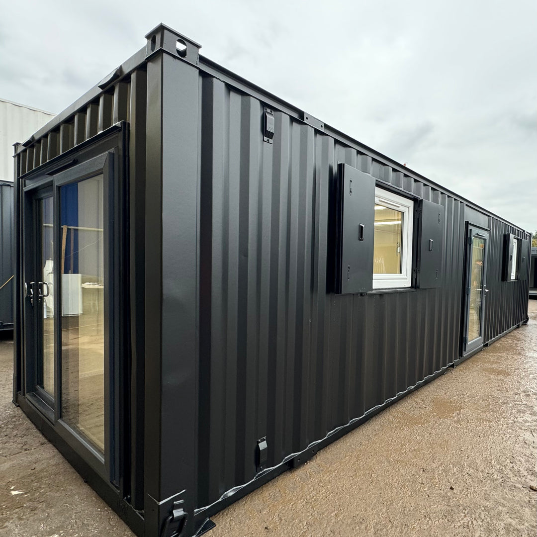 32x10ft | CUSTOM Cabin | Office / Canteen | Sliding Door | Portable Building | No 1120