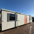 32x10ft | Canteen / Office | 2 Rooms | Building Site Accommodation | Portable Anti-Vandal | Reduced | No 1920
