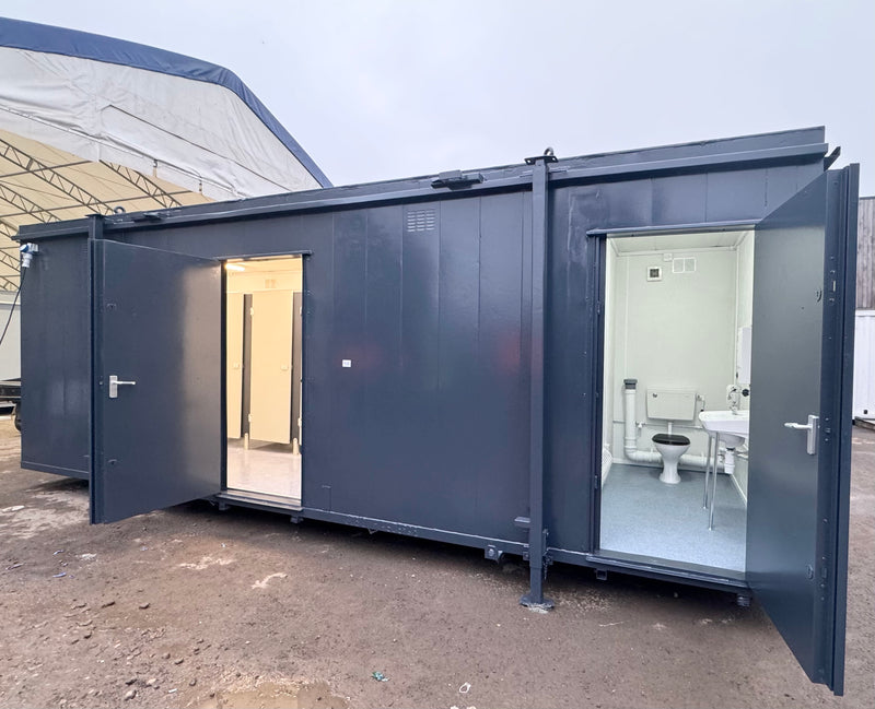 24x9ft | 4+1 Toilet Block | Anti-Vandal | Portable | Site Accommodation | No 768